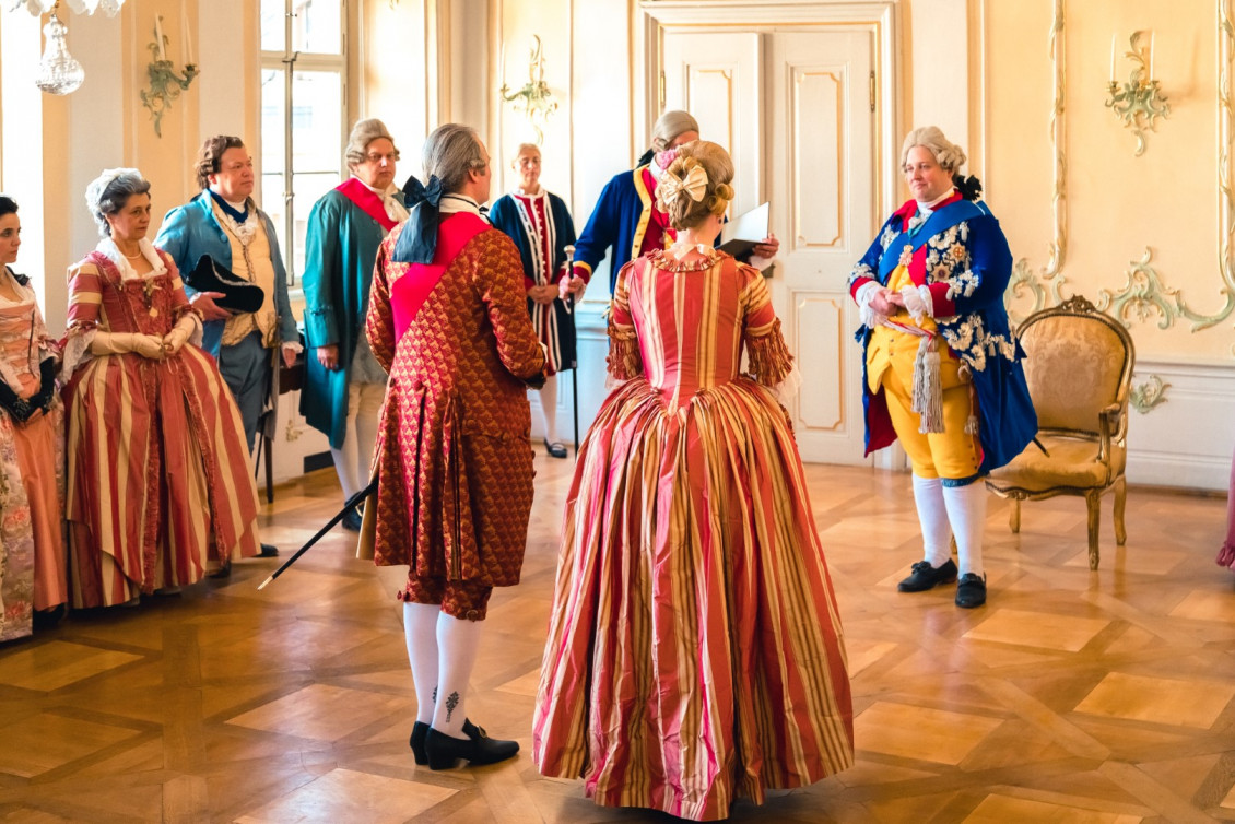 Audienz des Landgrafen im Festsaal
