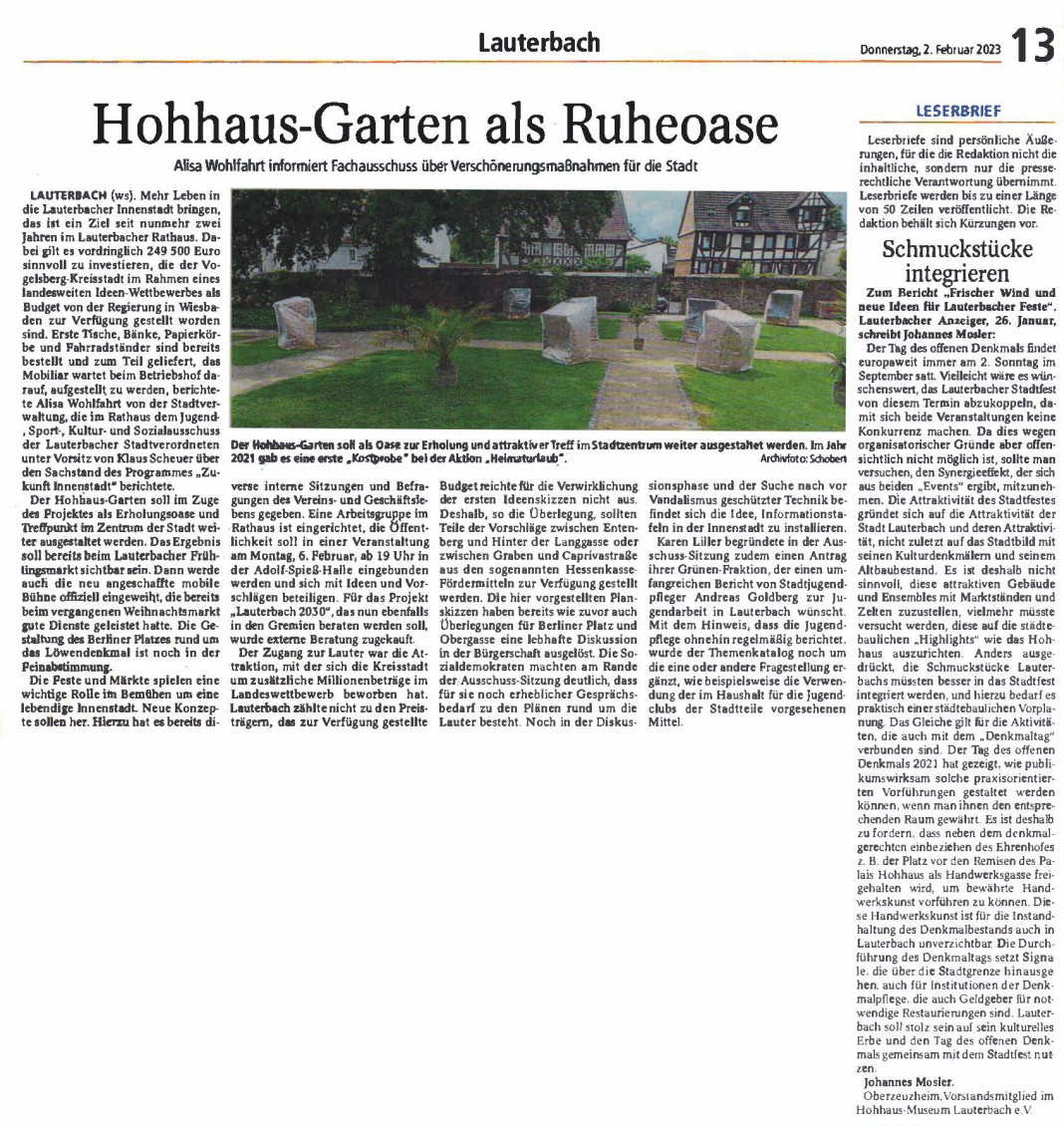 Beitrag im LA vom 2.2.23