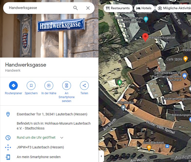 Innerhalb der nächsten 24 Stunden wird der Eintrag auch auf Google offiziell sichtbar sein und soll in Zukunft zur besseren Auffindbarkeit an geplanten Veranstaltungen beitragen